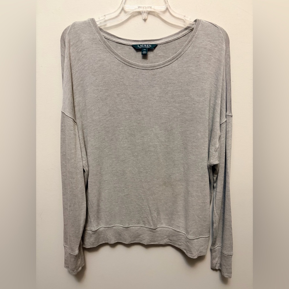 LAUREN RALPH LAUREN Oversized Modal Long Sleeve Top